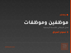 موظفين وموظفات — عموم العراق