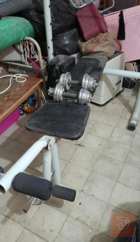 جهاز رياضي مع دمبلص حديد للبيع في واسط