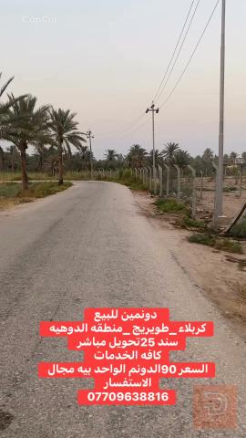 دونم في طويريج للبيع في كربلاء المقدسة