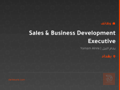 Sales & Business Development Executive — بغداد