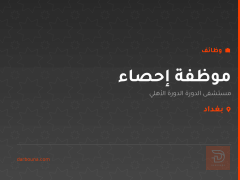 موظفة إحصاء — بغداد
