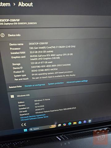 ROG Zephyrus G16 جديد للبيع في بغداد