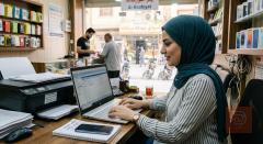 موظفة مكتب موبايلات — عموم العراق