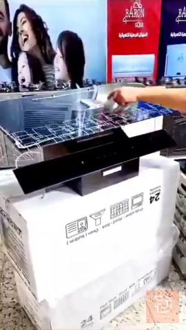 مرشحة طباخ زجاج أسود 60×90 سم للبيع في عموم العراق