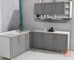 كاونتر مطبخ خشب MDF مع سنك مرمر للبيع في عموم العراق