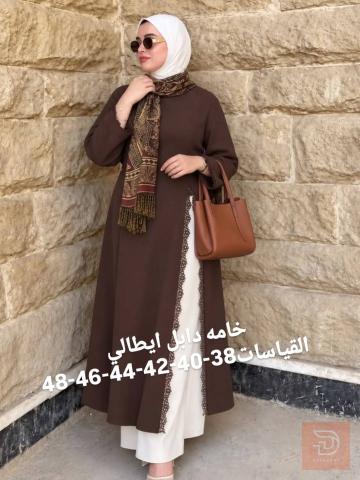 فساتين خامة دابل ايطالي للبيع في عموم العراق