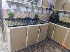 كاونتر تفصال المنيوم وسطح مرمر 6 متر للبيع في بغداد