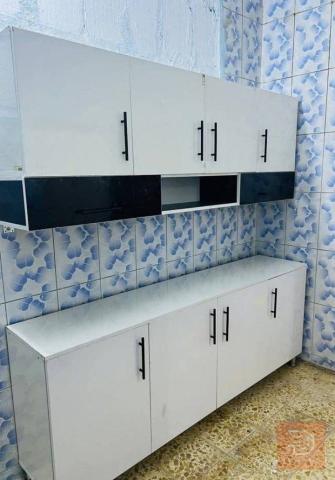 مطبخ خشب تركي مترين مع سنك للبيع في بغداد