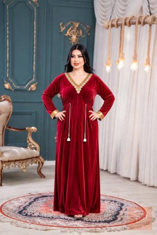 دشداشة مخمل غزالي للبيع في بغداد