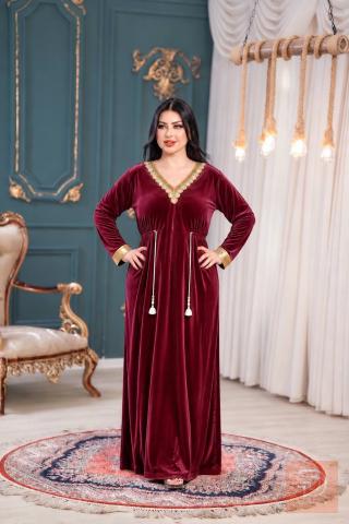 دشداشة مخمل غزالي للبيع في بغداد
