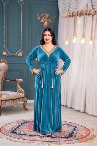 دشداشة مخمل غزالي للبيع في بغداد